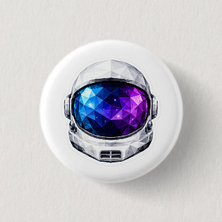 Astronautenhelmsticker Ronde Button 3,2 Cm