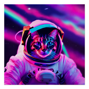 astronautenkat perfect poster