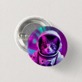 astronautenkat ronde button 3,2 cm (Voorkant /achterkant)