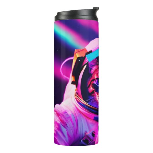 astronautenkat thermosbeker (Gedraaid links)