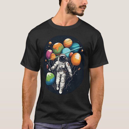 astronautenpartij t-shirt (Voorkant)