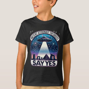 Astronautentheoretici zeggen ja Aliens Premium T-shirt