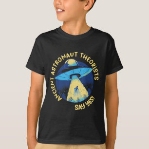 Astronautentheoretici zeggen ja tegen buitenaardse t-shirt
