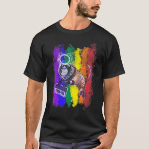 Astronauthelmet Spaceshuttle Drum N Bass Gabber Fr T-shirt
