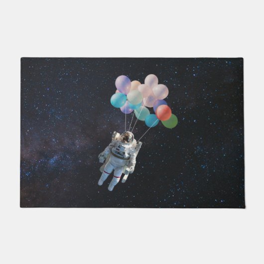Astronautiestars en ruimtevaardige ballonnen deurmat (Voorkant)