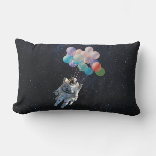 Astronautiestars en ruimtevaardige ballonnen kussen (Voorkant)