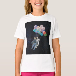 Astronautiestars en ruimtevaardige ballonnen t-shirt