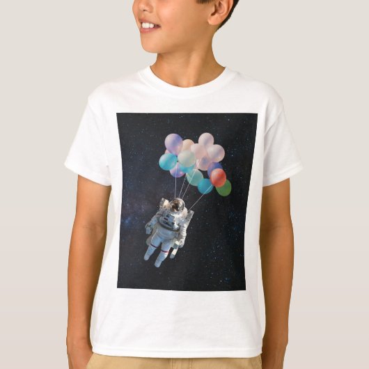 Astronautiestars en ruimtevaardige ballonnen t-shirt (Voorkant)