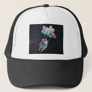 Astronautiestars en ruimtevaardige ballonnen trucker pet