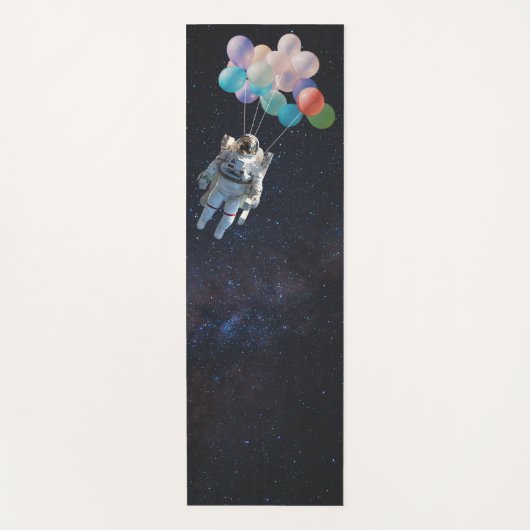 Astronautiestars en ruimtevaardige ballonnen yogamat (Voorkant)