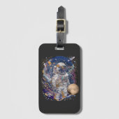 Astronautisch ontwerp bagagelabel (Voorkant (verticaal))