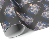 Astronautisch ontwerp cadeaupapier (Rol Hoek)