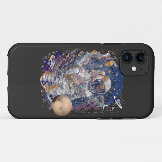 Astronautisch ontwerp Case-Mate iPhone case (Achterkant (horizontaal))