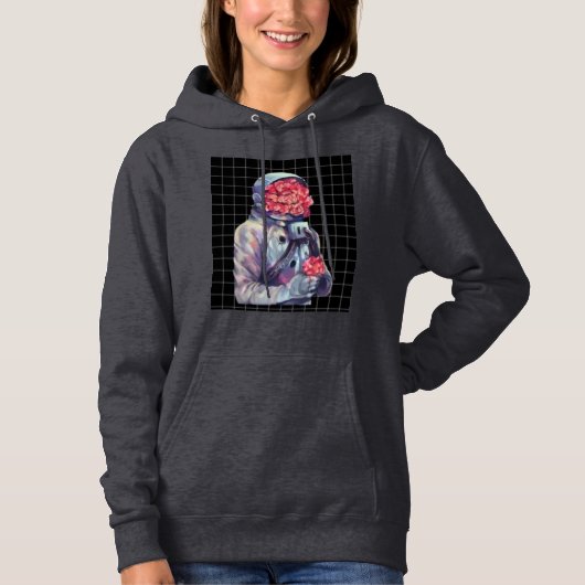 Astronautisch ontwerp hoodie (Voorkant)