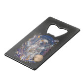 Astronautisch ontwerp kredietkaart flessenopener (Voorkant Gekanteld)