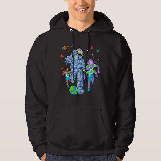 Astronautisch voetbal hoodie (Voorkant)