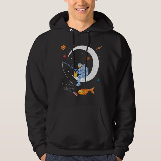 Astronautische visserij hoodie (Voorkant)