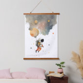 Astronautische waterverf hangend wandkleed (Slaapkamer)