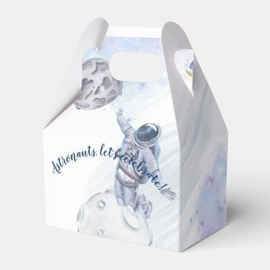 Astronauts and Space Celebrations Favor Box Bedankdoosjes (Voorkant Zijde)