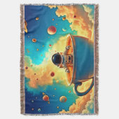 Astronaut's Coffee Cosmos Journey Deken (Voorkant Verticaal)