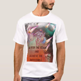 Astronaut's Cosmic Mission - Defy Gravity & Chase T-shirt