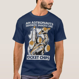 Astronauts eet raketkapjes voor ontbijt - oksels t-shirt