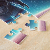 Astronauts en Love Galaxy Jigsaw Puzzle (Côté)