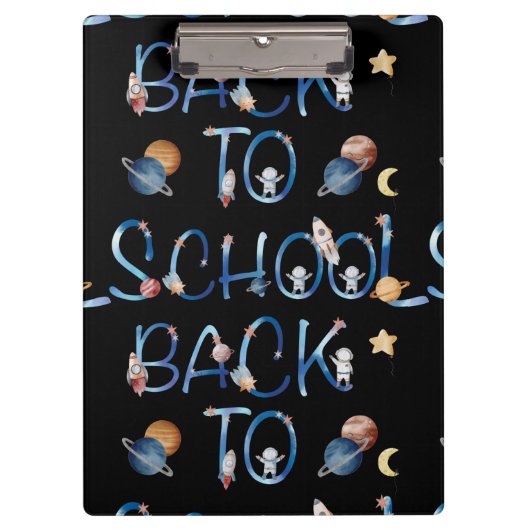 Astronauts Planets Space,back to school Klembord (Voorkant)