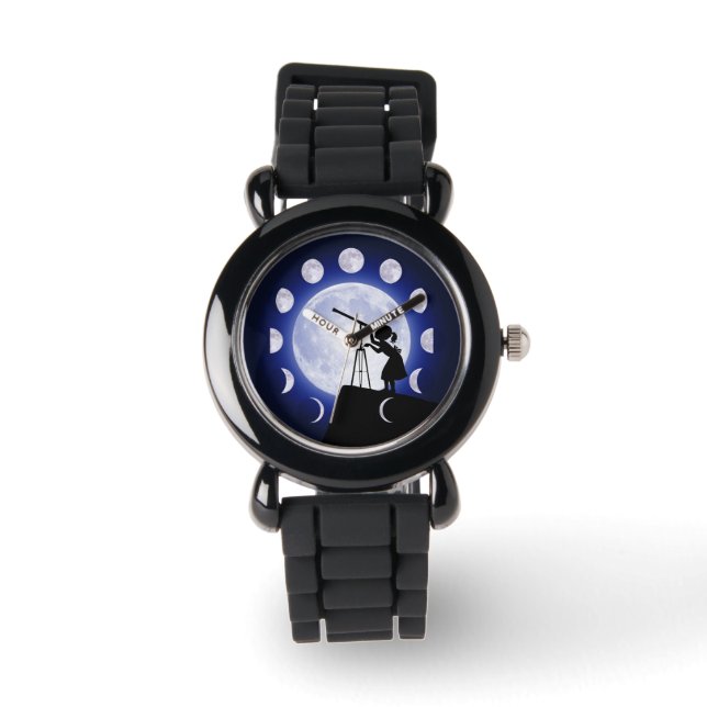 Astronomeer's Moon Phase Watch Horloge (Voorkant)