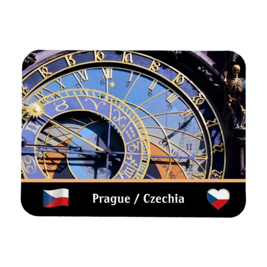 Astronomical Clock, Praag, Czechia Magneet (Horizontaal)