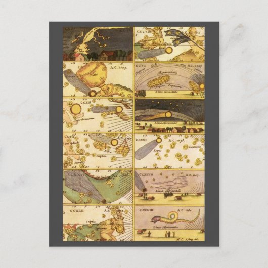 astronomie, Antiek sterren Briefkaart (Voorkant)