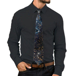 Astronomie Blue Night Sky Foto Stropdas