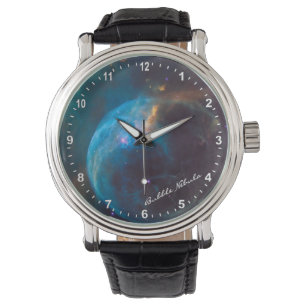 Astronomie & Bubble Nebula Watch, Hubble / Galaxy Horloge