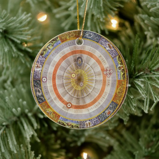  astronomie Celestial Copernican Planisphere Keramisch Ornament (Boom)