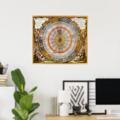  astronomie Celestial Copernican Planisphere Poster (Thuiskantoor)