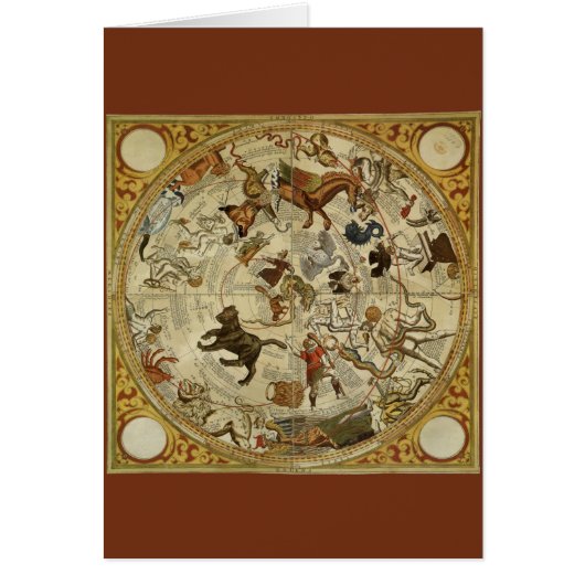  astronomie, Celestial Sky Map Star Chart (Voorkant)