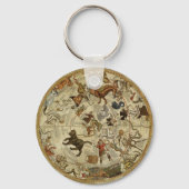  astronomie, Celestial Sky Map Star Chart Sleutelhanger (Voorkant)