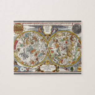 astronomie, Celsiale Planisphere Map Legpuzzel