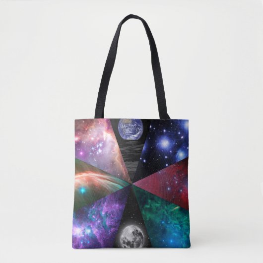 Astronomie Collage Tote Bag (Voorkant)