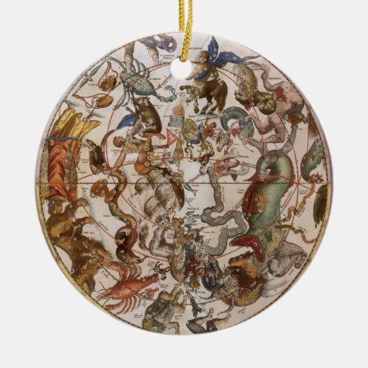  astronomie, Constellations of Southern Sky Keramisch Ornament (Voorkant)