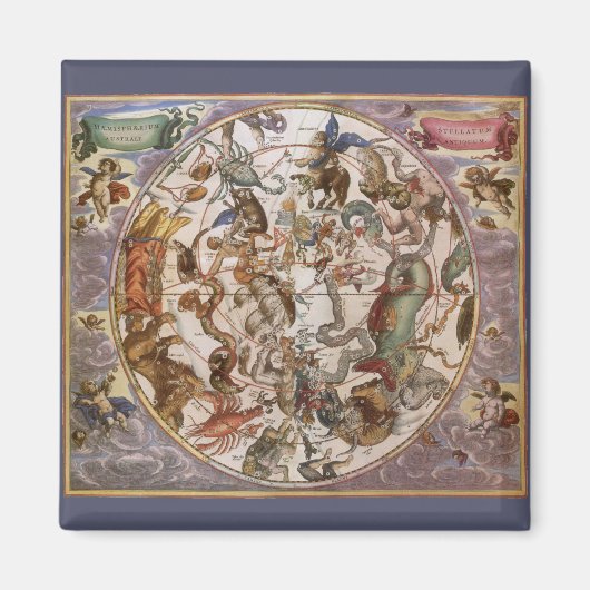  astronomie, Constellations of Southern Sky Magneet (Voorkant)