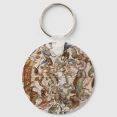  astronomie, Constellations of Southern Sky Sleutelhanger (Voorkant)