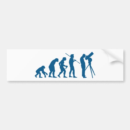 Astronomie Evolutie Bumpersticker (Voorkant)