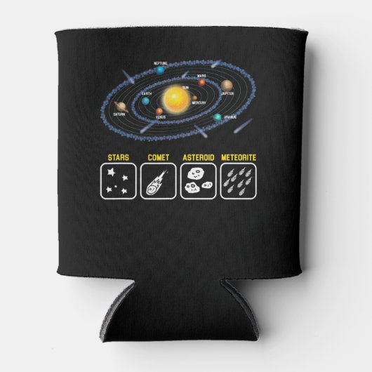 Astronomie Geek Galaxy Science Outer Space Solar Blikjeskoeler (Voorkant)