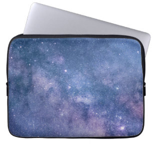 Astronomie heldere blauwe paarse violette lucht st laptop sleeve