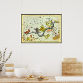  astronomie, Hydra Snake Constellation Stars Poster (Keuken)