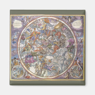  astronomie, Kaart van Christelijke constellaties Magneet