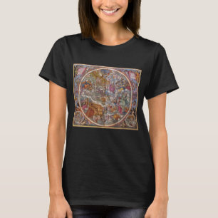  astronomie, Kaart van Christelijke constellaties T-shirt