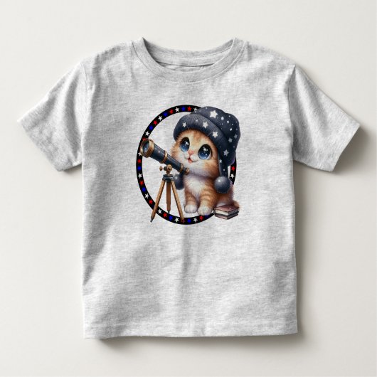 Astronomie Kat Peuter T-shirt (Voorkant)
