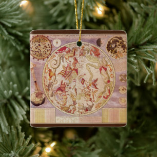  astronomie, Keltische kaart van Carel Allard Keramisch Ornament